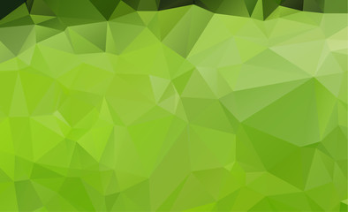 Abstract green which consist of triangles. Geometric background in Origami style with gradient. Triangular design for your business.