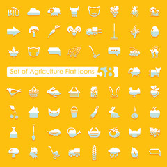 Sticker - Set of agriculture icons