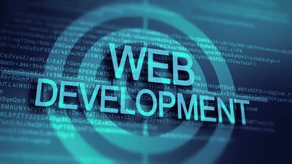 Targeted web development solutions as an animation concept. 4K UHD motion video.