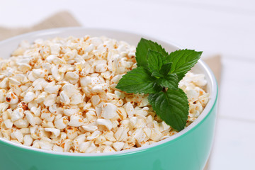 Poster - bowl of puffed buckwheat