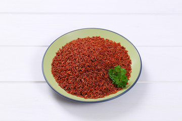 Poster - plate of red rice