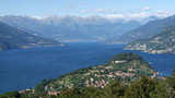 Fototapeta Uliczki - Vista aerea promontorio di Bellagio lago di Como