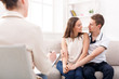 © Prostock-studio - Happy couple reconciling at therapy session