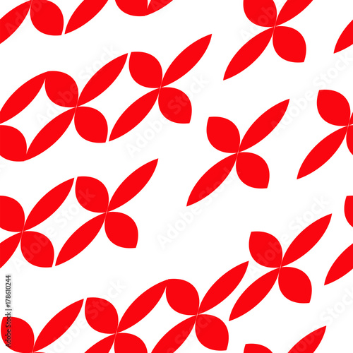 Zdjęcie XXL bez szwu wzór taflowy z abstrakcyjnymi czerwonymi kształtami