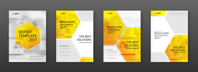 Wall Mural - Medical brochure cover template, flyer design layout.