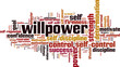 Willpower word cloud