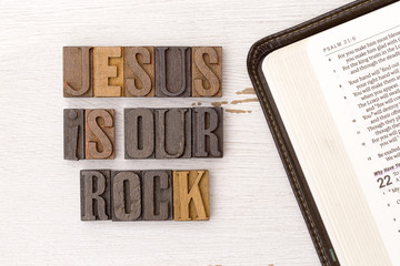 Wall Mural - Jesus is Our Rock