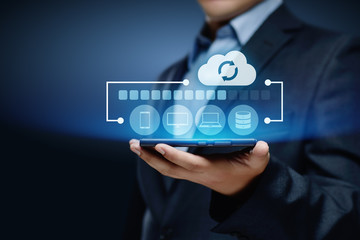 Wall Mural - backup storage data internet technology business concept