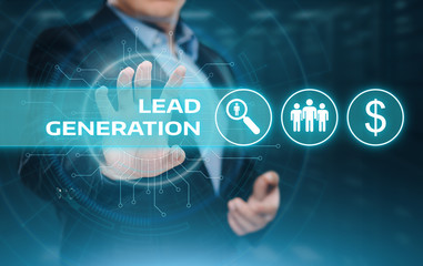 Wall Mural - lead generation marketing advertising business internet technology concept