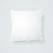 Realistic Detailed 3d Template Blank White Pillow Mock Up. Vector