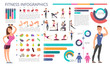 © MicroOne - Physical activity, fitness and healthy lifestyle vector infographic