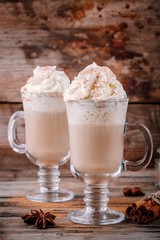 Poster - Pumpkin spice latte with whipped cream and cinnamon