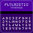 Modern futuristic sci-fi font. Future space text.