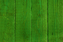 Green Wood Planks Background 