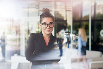 Cheerful business portrait of woman.