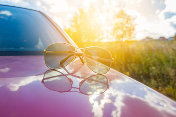 Wall Mural - Sunglasses, summer