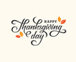 Thanksgiving Day lettering card.