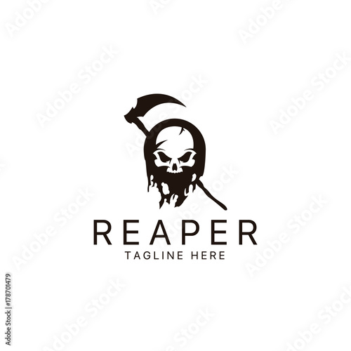 Valokuvatapetti Reaper logo
