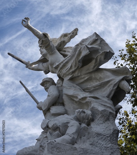 Plakat Pomnik wojenny w Bagnols-sur-Cèze, Gard, Francja