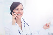 © ASDF - Doctor talking on telephone