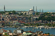 Overview of the mosque of Hagia Sophia in Istanbul