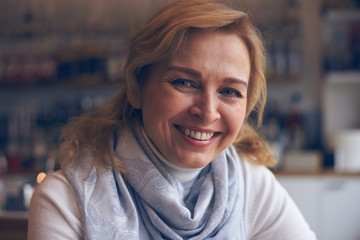 Portrait of smiling mature woman