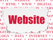 © Maksim Kabakou - Web design concept: Painted red text Website on Torn Paper background with  Tag Cloud
