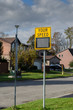 © GrB - Yellow speed caution radar sign