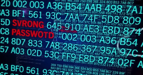 security of data, internet and network system background. seamless and loopable 3d concept animation