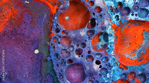 Complex Purple And Red Blue Vibrant Bright Paint Oil Color Complex Purple And Red Blue Vibrant Bright Paint Oil Color Swirls Entropy Con Licencia