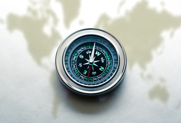 Wall Mural - New black compass