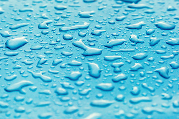 drops on wet glass, background