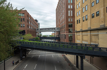 Wall Mural - HIgh Line. Urban public park on an historic freight rail line, New York City, Manhattan.