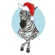 Zebra hat - vector illustration