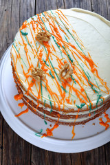 Sticker - delicious carrot cake with cream cheese