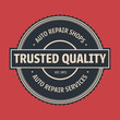 © luckykot - Vintage Auto service label, Badge & Emblem. Vector illustration.