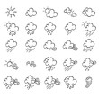 © Rendix Alextian - Weather doodle icon set, real pen sketch suitable for for web, mobile and infographics. Vector Illustration