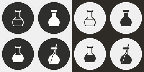 Wall Mural - Flask - vector icon.