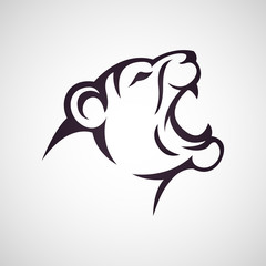 Poster - Lion vector logo icon illustration