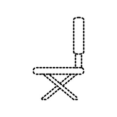 Poster - chair icon over white background vector illustration