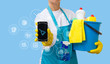 Application of housekeeping service in the mobile phone .