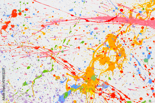 Fotografia Pollock art texture graphic drawn backdrop wallpaper