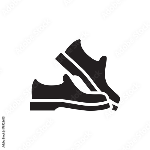 Cuadros en Lienzo man shoe icon illustration
