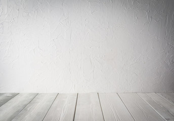 Canvas Print - Wood texture background. white wood wall