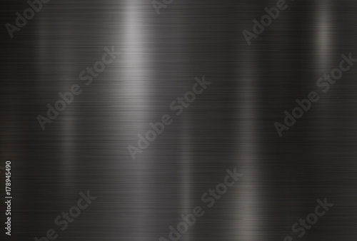 Fotografía Black metal texture background vector illustration