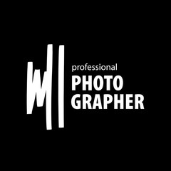 Wall Mural - vector logo for photographer