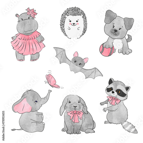 Set of cute little animals....