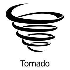 Sticker - Tornado icon, simple style