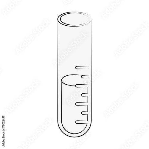 test tube icon image vector illustration design black sketch line Stock