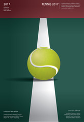 Poster - Tennis Championship Poster Vector illustration